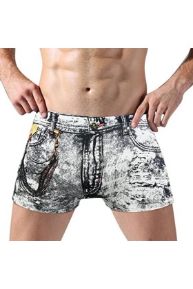 Sous-vêtements pour homme - Camouflage - Imprimé moyen - Sous-vêtements décontractés - Coton Wasite respirant - Sous-vêtement