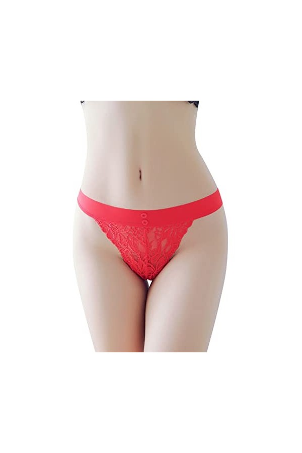 Culottes Sexy pour Femmes Taille Plus Femmes Sexy Dentelle Slips évider Culotte Crochet à Lacets Culotte Tongs G String Linge