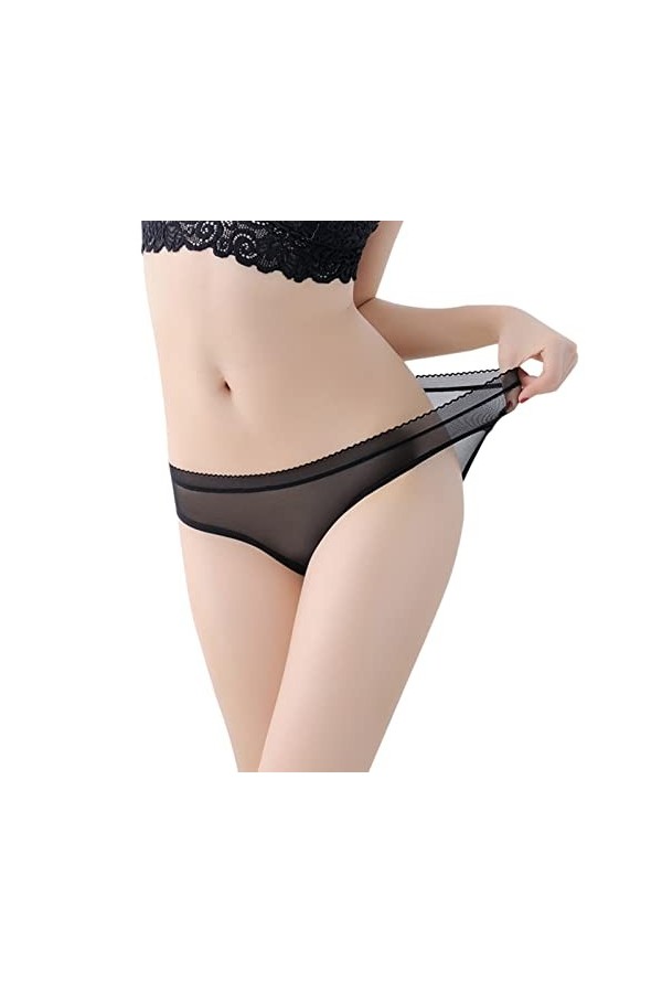 Générique Culotte sous-VêTement Femme Culottes Taille Basse Transparente Panties Hipster Menstruelles Shorties sans Couture H