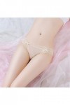 Générique String Dentelle sans Couture Culotte en Dentelle Sexy pour Femmes Couleur Unie Bord en Dentelle Culotte Taille Bass