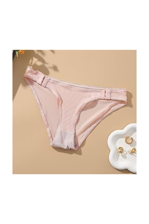 Culotte Femme Taille Haute Culottes de sous-vêtements Sexy Dentelle Coton Confortable Pas Coquine Hot Ouverte Dentelle Linger