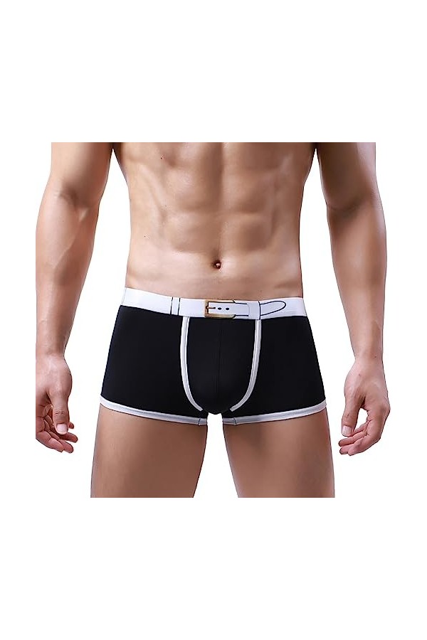 Beokeuioe Sous-vêtements pour homme, micro-poches séparées, caleçons, caleçons, caleçons, caleçons, caleçons, caleçons, caleç