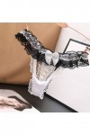 Culotte Sexy pour Femme String Culotte Taille Basse Slip en Dentelle sous-vêtement,Sexy Taille Basse Culotte Dentelle Tongs S