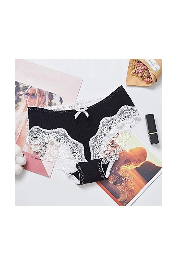 Solike Strings Femmes Sexy Erotique Dentelle Transparente Shorties Lingerie Briefs Tangas Culottes sous-vêtements Chic Mode E