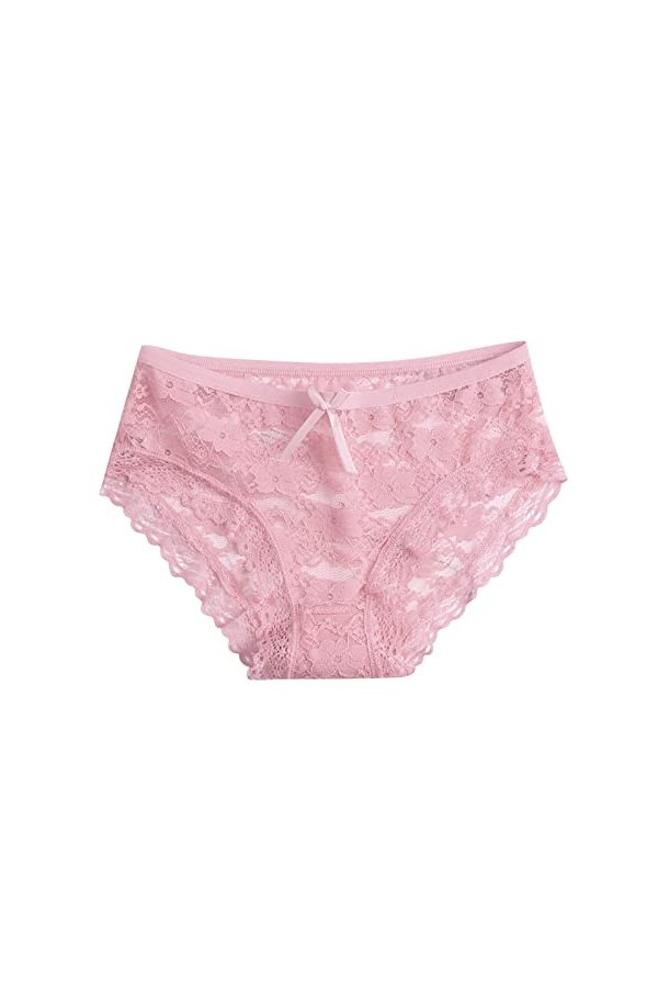 Lingerie Femme Sexy Ensemble Homme Sexy Hot y22k en Dentelle pour Femmes Pantalon en Maille Creuse Bow Culotte Taille Basse L