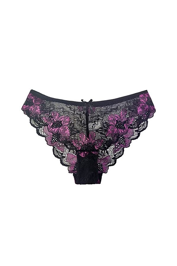 PANPANY Culottes pour Femme sous Vetements Tanga Taille Basse Femme sans Couture Confortables Multicolore Sexy Culottes Souti