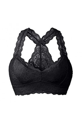 PANPANY Femme Soutien Gorge Bralette en Dentelle sans Armature Femme Push Up Grande Taille Bra Sexy Enveloppe De Poitrine Quo