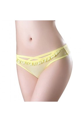 Culottes Sexy pour Femmes Femmes Sexy Dentelle Slips évider Culotte Crochet à Lacets Culotte Tongs G String Lingerie sous-vêt