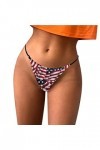 Générique String Femme Sexy Chic Hot Tanga Dentelle Sexy G String Imprimé Culotte Femme T Back Culotte Confort Doux Taille Ba