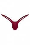 Générique Bas sous-vêtements arrière Slips Briefs Thong G-String Mens Open Rise Robe Sexy Club Wine, XL 
