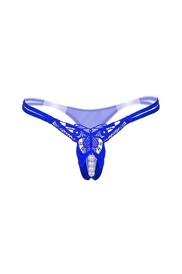 Tenue Sexy Noël Femmes Culotte Basse Culotte Pendentif Taille G sous-vêtements String Pearl Sexy strongs Lingerie Coton Sexy 