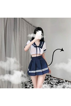 ADOSSAC Sexy Cosplay Écolière Lingerie Outfit Sexy Erotique Ouverte Uniformes Costumes de Tentation School Girl Lingerie Outf