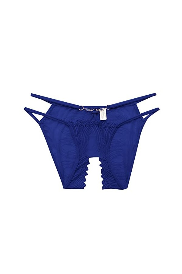 Culottes De Sport pour Femmes Femmes Sexy Slim Strap Culotte Dentelle Jacquard Culotte Ouverte Entrejambe Culotte Confortable