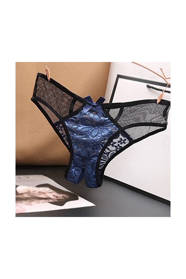 Jiabing Bas de Taille Briefs sous-vêtements Entrejambe Ouverte Culotte Sexy Culotte en Dentelle Femmes sous-vêtements Body Li