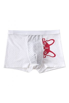 Beokeuioe Sous-vêtement rétro en coton pour homme - Pour un usage quotidien - En coton doux - Avec stretch, Blanc A2., XXL