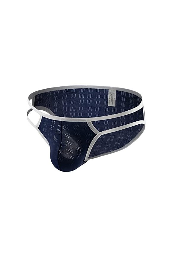 Sous-vêtements pour homme - En coton - Sexy - Respirant - Pour homme - Noir, Marine, XL