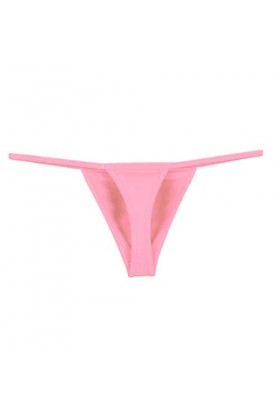 G-String Briefs Mens Bas Thong arrière sous-vêtements Culottes à Taille Ouverte Coton Noir Pink, XXXXL 