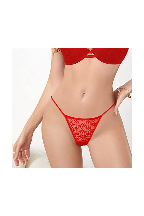Culotte pour femme Lingerie sexy Lingerie confortable Culotte taille Culotte hipster Tangas évider Sous-vêtements sexy en den