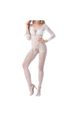 Body femme Sous-vêtements pour femme Sous-vêtements Babystocking One sexy/Taille normale Laqué Lingerie rouge, Blanc., taille
