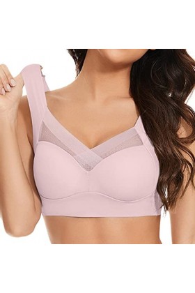 HANXIULIN Soutien-gorge sans bonnets souples - Bustier Fit avec soutien-gorge à armatures légèrement rembourré avec soutien-g