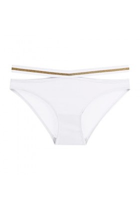 Culottes Creuses Creuses Respirantes Sexy Cotton Womens Out Splicing Culottes Culottes de Sport La Lingerie Sexy White, L 