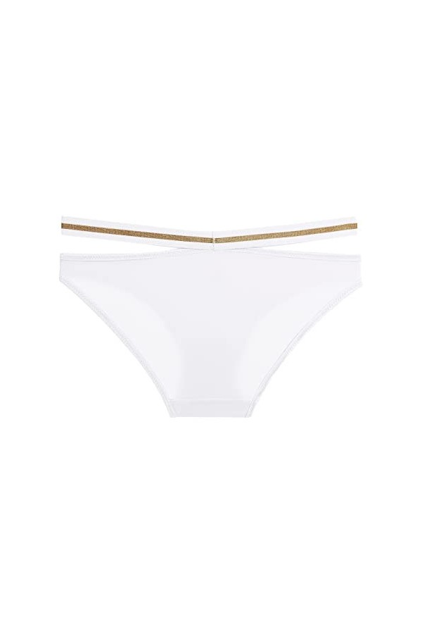 Culottes Creuses Creuses Respirantes Sexy Cotton Womens Out Splicing Culottes Culottes de Sport La Lingerie Sexy White, L 