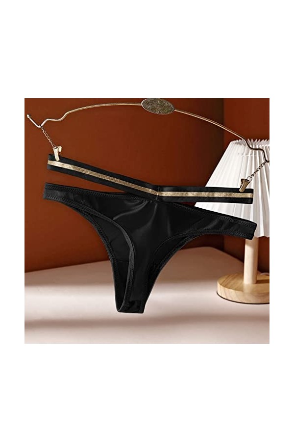 Femmes Sexy String Culotte Transparent Dentelle Épissage Culotte Coton Creux Respirant Qualité Sport Culotte Tenue Sexy Homme