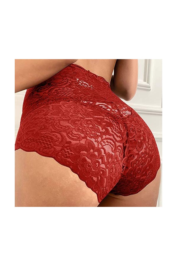 Générique sous-vêtements Dentelle Sexy Sexy Dames Culottes Haute Tentation Taille Hanches Respirant intimes Bandeau Lingerie 
