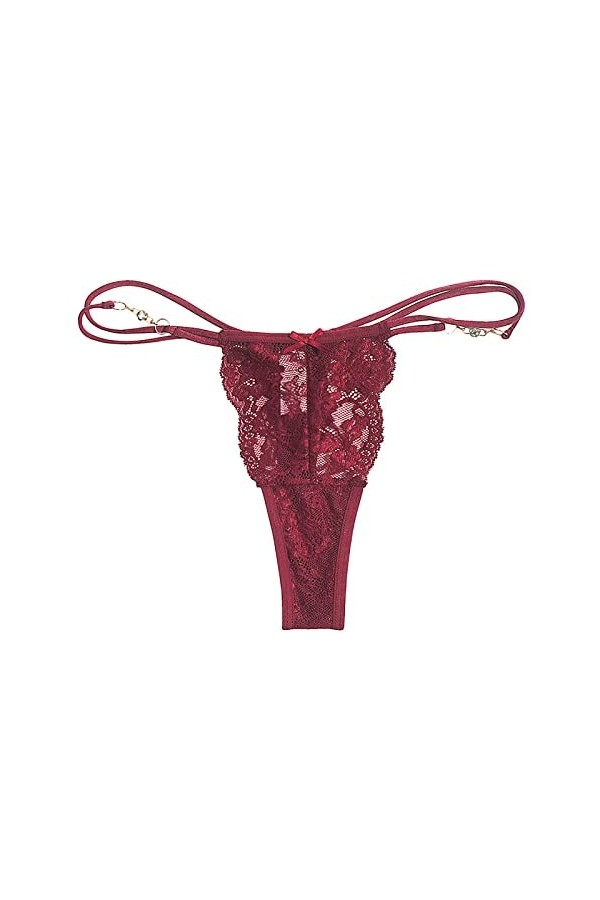 PANPANY Culottes pour Femme Soutien-Gorge Dentelle sous Vetements Femme Slips Confortables sans Couture Culottes Tanga Sexy M