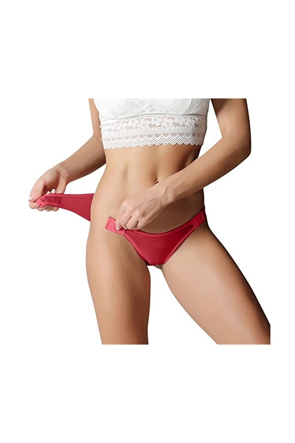 PANPANY Culottes pour Femme Femme Slips Multipack Panties Confortables sous Vetements Multicolore Tanga Sexy Dentelle Soutien