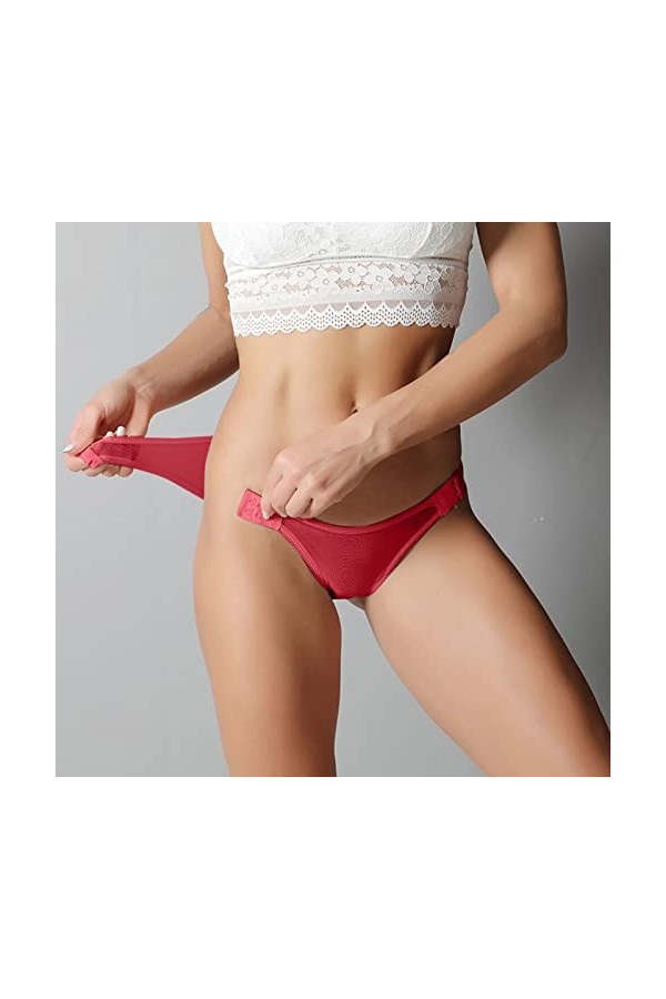 PANPANY Culottes pour Femme Femme Slips Multipack Panties Confortables sous Vetements Multicolore Tanga Sexy Dentelle Soutien