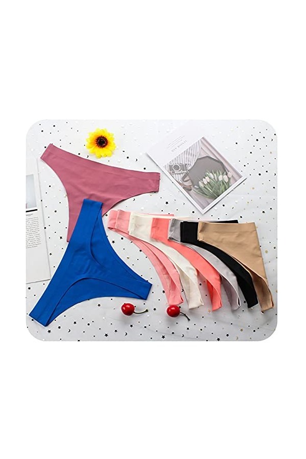 PANPANY Culottes pour Femme Sexy Panties Multicolore Femme Taille Basse Slips Tanga sans Couture Culottes Multipack Confortab