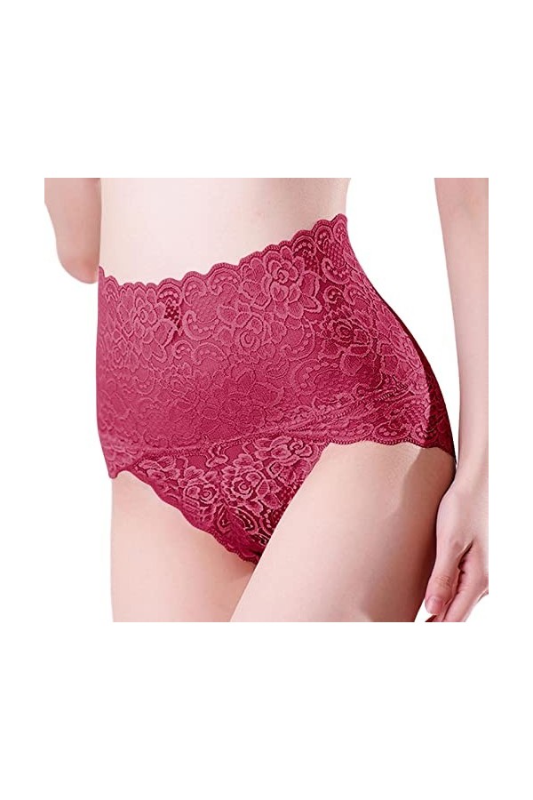 PANPANY Culottes pour Femme Multipack Multicolore Culottes Femme Confortables Dentelle Slips sous Vetements Sexy sans Couture