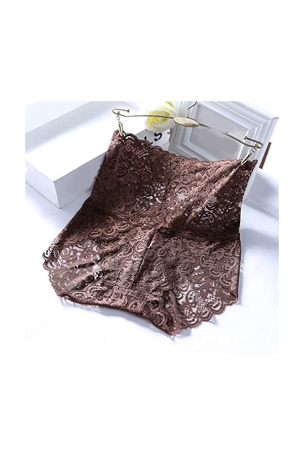 PANPANY Culottes pour Femme Tanga sans Couture Soutien-Gorge Panties Multicolore Slips Dentelle Sexy Confortables Multipack C