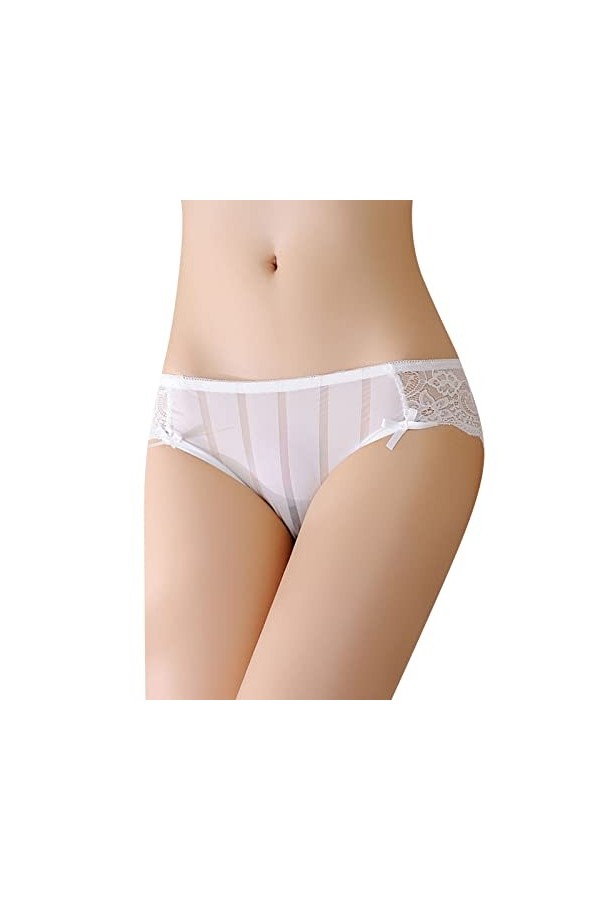 PANPANY Culottes pour Femme sous Vetements Multipack Panties Dentelle Sexy Soutien-Gorge Tanga Multicolore sans Couture Femme