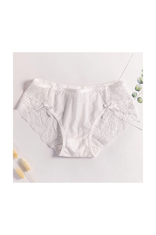 PANPANY Culottes pour Femme sous Vetements Multipack Panties Dentelle Sexy Soutien-Gorge Tanga Multicolore sans Couture Femme