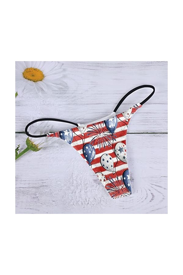 Générique Pack de sous-vêtements pour Femme Culotte Sexy pour Femme Confort Culotte Sexy Taille Basse Soft T Back G String Cu