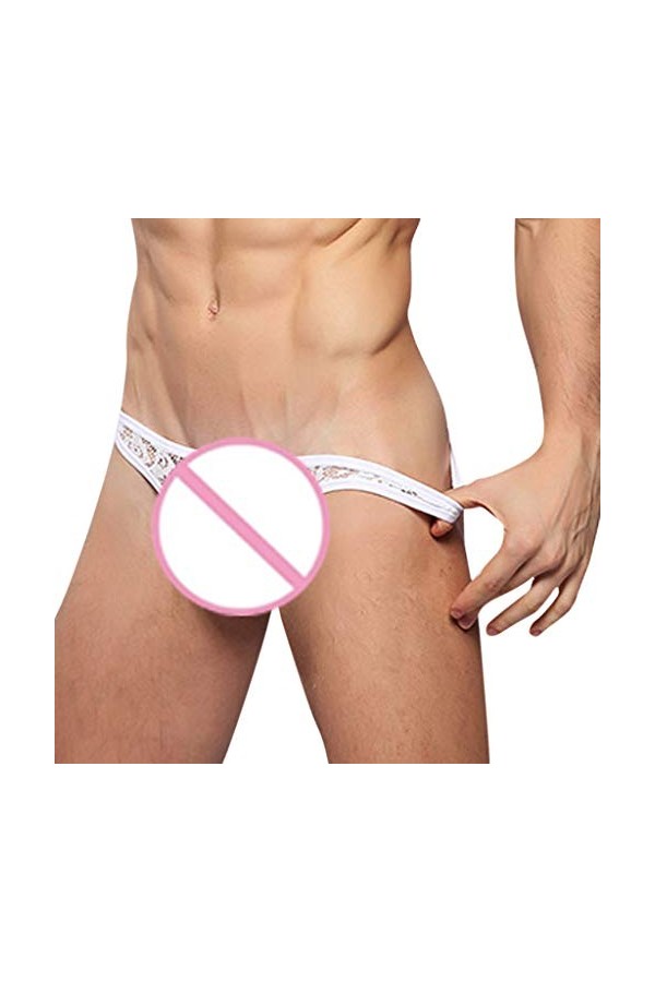 VIRACIN Slips Slips sous-vêtements Low-Waisted sous-vêtements Dentelle Hommes Lingerie Pantalons Sexy Combi Sexe