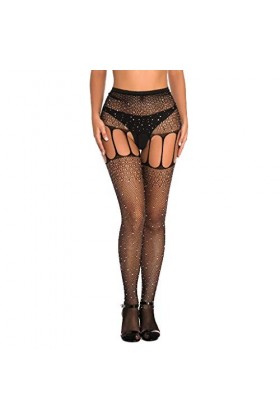 LDZYXY Filet de pêche Dentelle Sexy Leggings Transparent sous - vêtements Doux Collants Femmes