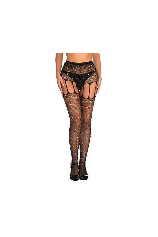 LDZYXY Filet de pêche Dentelle Sexy Leggings Transparent sous - vêtements Doux Collants Femmes