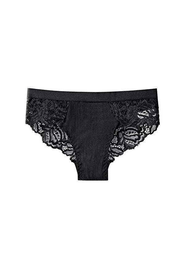 Valentin Coquin Culotte dépissure en Dentelle Transparente pour Femmes Sexy qualité Respirante Creuse en Coton Soutien Gorge