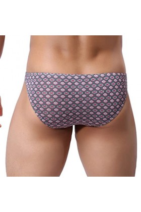 BOTCAM Sous-vêtements de ski pour homme - Mode homme - Sous-vêtements rétro sexy - Taille basse - Sexy et confortable - Doux 