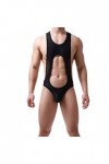 Boxer sexy en maille respirante pour homme, Noir , M