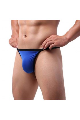 MJGkhiy Thong Briefs Culotte pour homme Doux Sous-vêtements Vêtements de nuit pour Ensemble sexy, bleu, taille unique