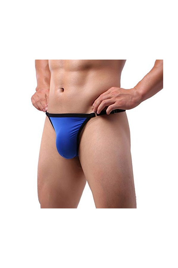 MJGkhiy Thong Briefs Culotte pour homme Doux Sous-vêtements Vêtements de nuit pour Ensemble sexy, bleu, taille unique