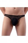 Men Thong Sous-vêtements Lettres Culotte Dentelle Culotte Sous la poitrine Corset Femme Sexy, Noir , M