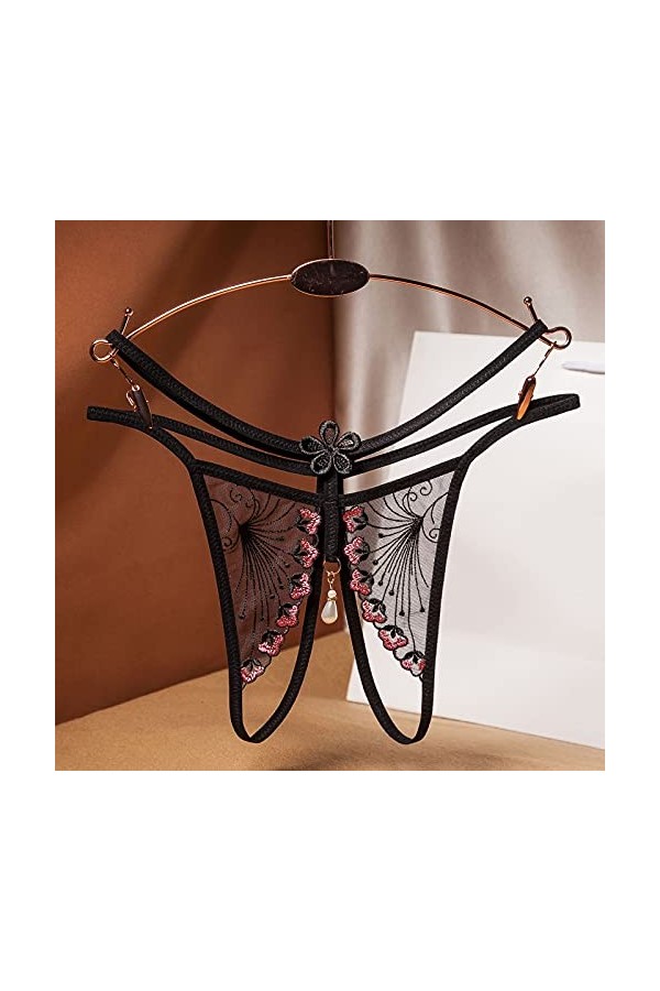 Culottes Confortables pour Femmes Slips Thong Dames Pantalons Dentelle Sexy Culottes Femmes Thong sous-vêtements Culotte sans