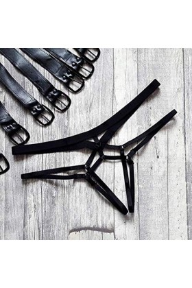 Junhasgood Adulte Couple Lingerie Femmes Lingerie Culottes élastique Sexy Pantie Slip Haut Lingerie Déshabillé Black, S 