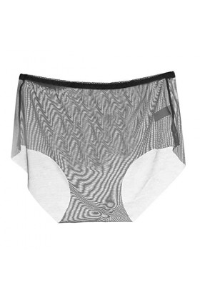 Shffuw Pack De Culottes pour Femme sous-vêtement Taille Basse à Entrejambe Sexy Transparent pour Femme Slip Transparent pour 