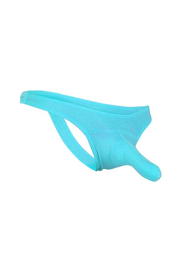 String Homme Sexy éRotique Tanga Thong Sexy Longue U Bulge Poche Éléphant Tronc sous-vêtement Extensible Taille Basse éRotiqu